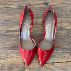 Jessica Simpson Vibrant Red Heels